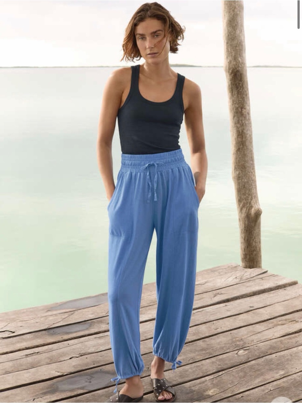 Women’s Wrap London Tie Hem Trousers NWT